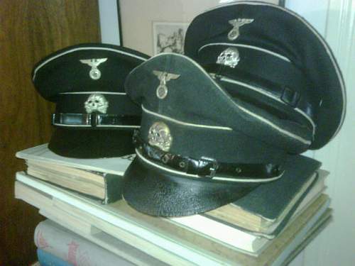 Allgemeine-SS enlisted/nco's visor caps/ WHICH DO YOU LIKE?