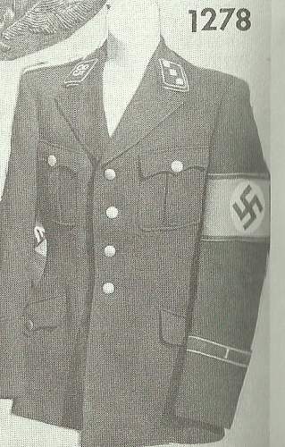 Authentic SS uniforms.