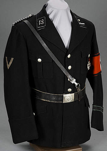 Authentic SS uniforms.