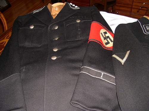 Authentic SS uniforms.