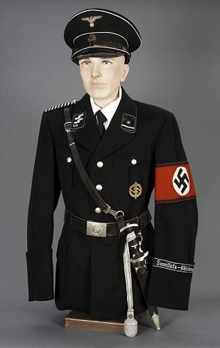 Authentic SS uniforms.