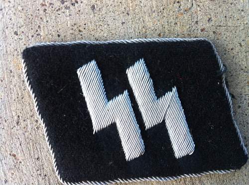 ss officer collar tab