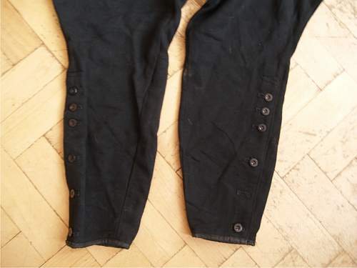 original algemeine SS black gabardine trousers