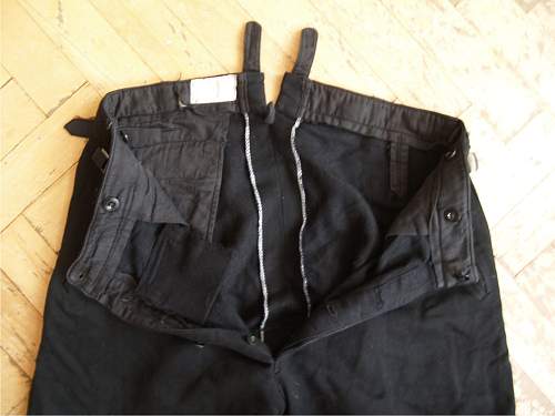 original algemeine SS black gabardine trousers