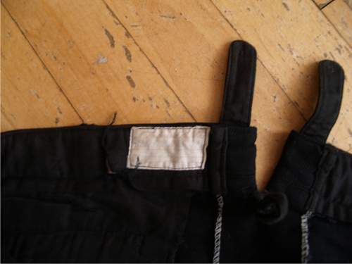 original algemeine SS black gabardine trousers