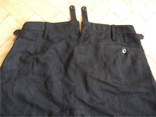 original algemeine SS black gabardine trousers