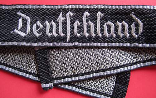 flatwire Deutschland Officer's cuff title w/ SS RZM tag &amp; Allgemeine shoulder board