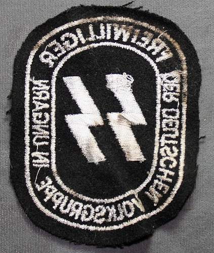 SS Hungarian Volunteer Badge Need Help