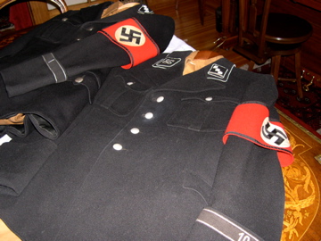 black SS uniform in wear