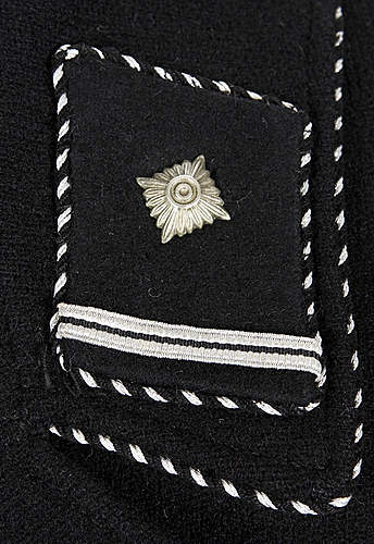 black SS uniform in wear