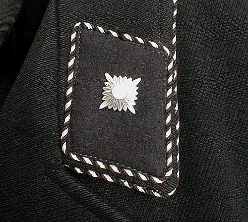 black SS uniform in wear