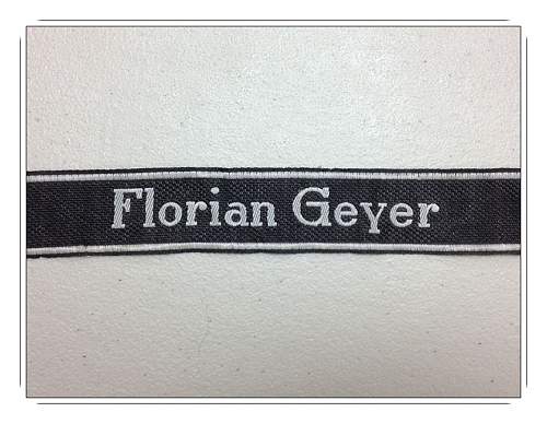 8th SS-Kavallerie-Division &quot;Florian Geyer&quot; Cufftitle