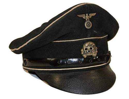 Help on Black SS officers visor