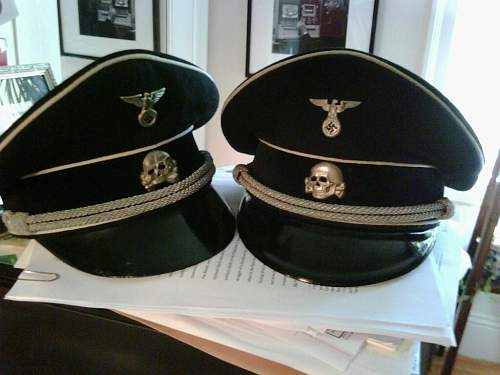 Help on Black SS officers visor