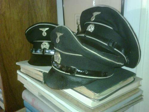 Help on Black SS officers visor