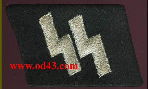 SS runes RZM collar tab