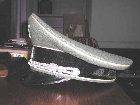 grey SS officer's cap