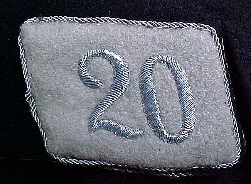 grey SS officer's cap