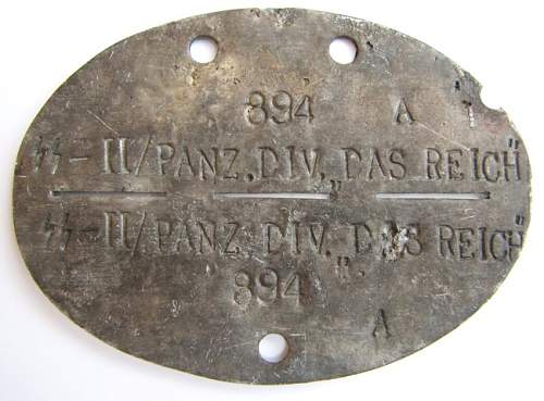 SS Dog Tag  Can Someone Translate Please?