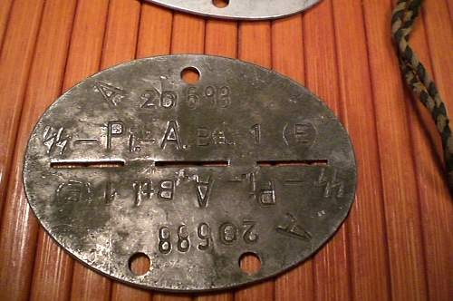 SS Dog Tag  Can Someone Translate Please?