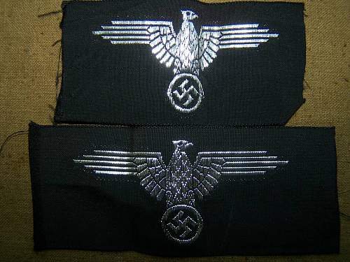 Belgian Reitz made woven SS cap eagles