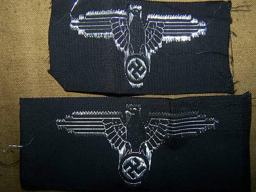 Belgian Reitz made woven SS cap eagles