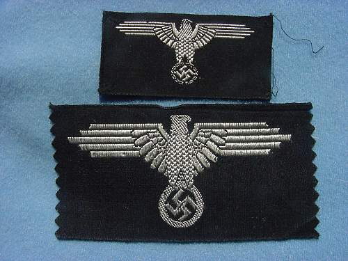 Belgian Reitz made woven SS cap eagles