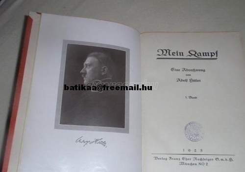 1925 Adolf Hitler Mein Kampf