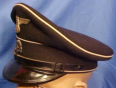 SS visor hat-early insignia,late hat