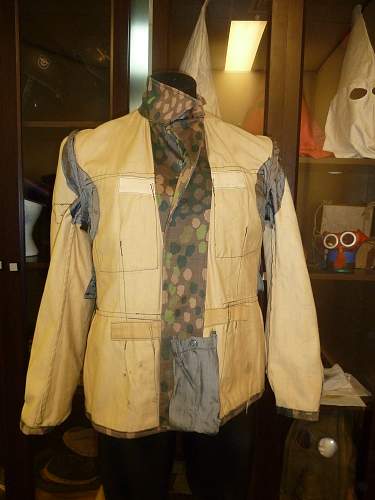 1944 cotton drill SS camo tunic