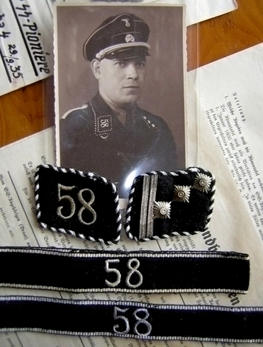 What is he insignia on this SS NCO's cap?