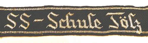 SS Junkerschule cuff title