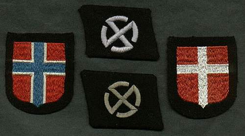 Danish voluntier from NORDLAND div. arm shield-caould it be real??