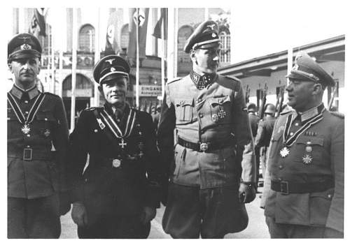 Black SS uniform in wear, 1943