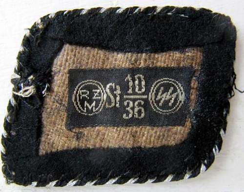 SS-VT  8th Sturm Collar Tabs