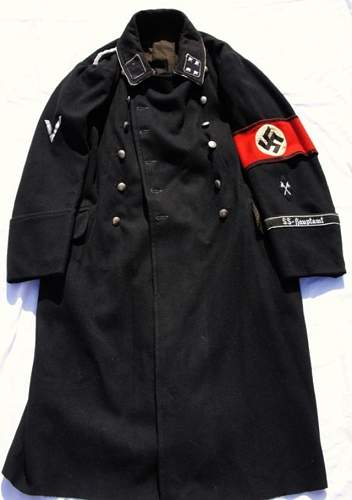 Black SS uniform in wear, 1943