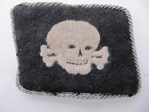 original totenkoph collar tab with post war upgrade?