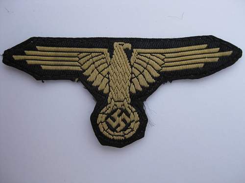 SS Tunic removed sleeve eagle