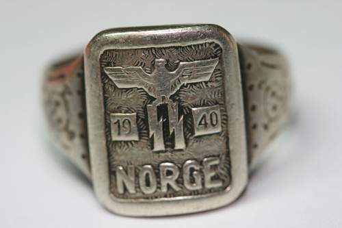 Private Purchase SS Ring - Norge 1940