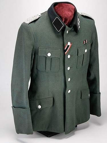 restored SS Sturmbannführer tunic for a member of RuSHA