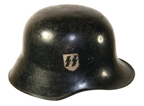 black SS peaked cap, 1934/5 variety