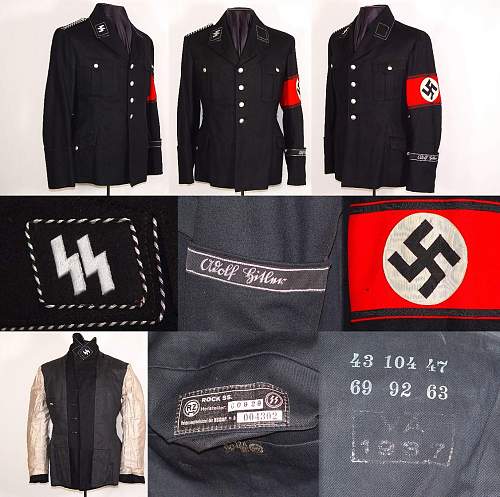 The black SS uniform then and now.