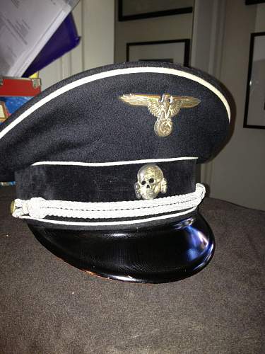 black SS senior leader and or general officer cap