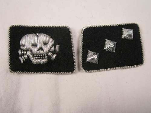 Authentic Totenkopf Officers collar tabs?