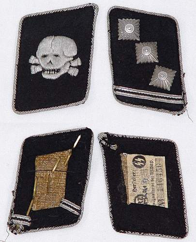 Authentic Totenkopf Officers collar tabs?