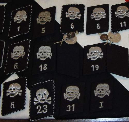 Authentic Totenkopf Officers collar tabs?