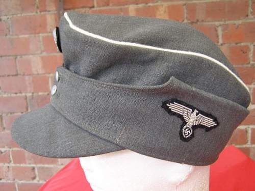 WAFFEN SS OFFICER'S FIELD CAP (private purchase)