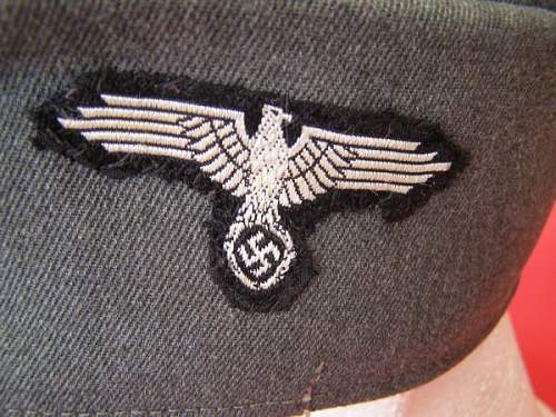 WAFFEN SS OFFICER'S FIELD CAP (private purchase)