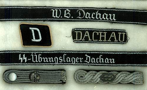 Delich treasures:  Dachau and SSTV regalia.