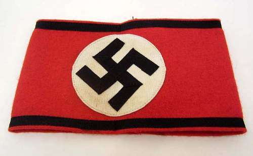 German nazi waffen ss shultz staffel officers arm band